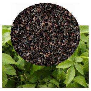 Gynostemma pentaphyllum with herb inset