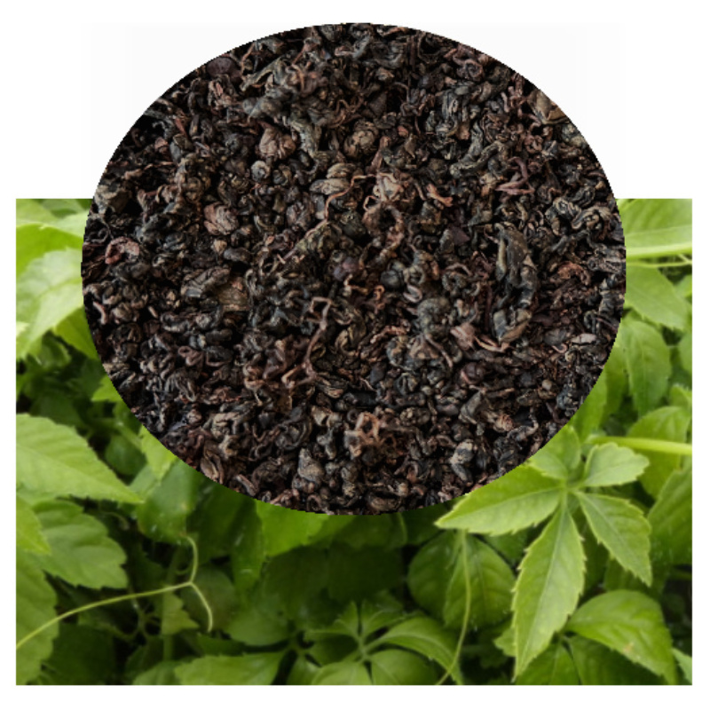 Gynostemma pentaphyllum with herb inset